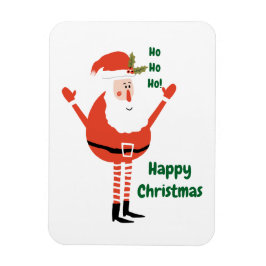 Imán Santa moderna y educada te desea un feliz Navidad