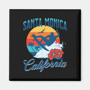 Imán Santa Mónica California Playa Surf Verano Vacacion