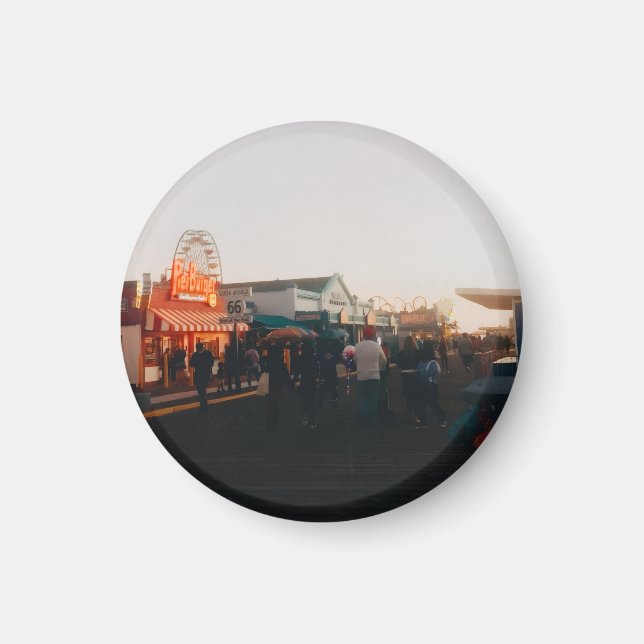 Imán Santa Monica Pier, Los Angeles, California (Frente)