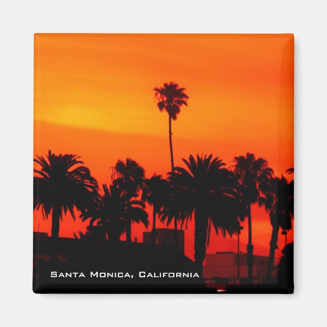 Imán Santa Mónica Sunset Magnet (Frente)