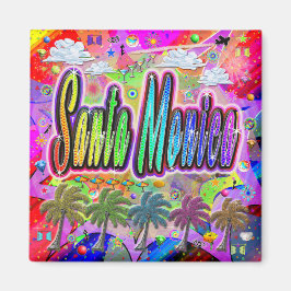 Imán Santa Monica Vista Express Magnet