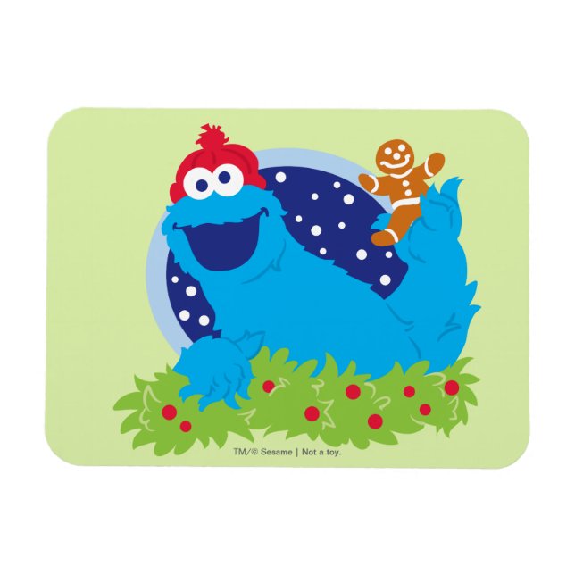 Imán Santa Monstruo de las Galletas (Horizontal)