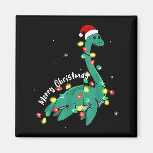 Imán Santa Monstruo de Loch Ness Navidad Nessie Niños N