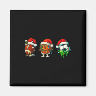 Imán Santa Navidad Fútbol Galletas Helado