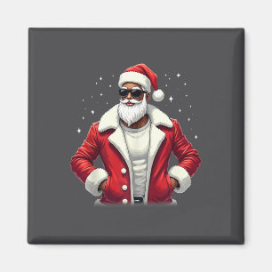 Imán Santa Navidades afroamericanos Pajama Guay Black