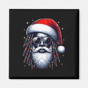 Imán Santa Navidades afroamericanos Pajama Guay Black