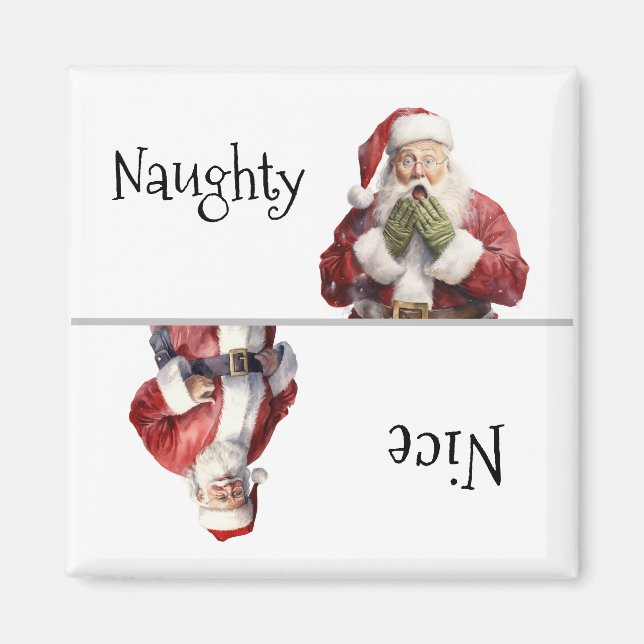 Imán Santa Navidades Naughty Nice Magnet (Frente)