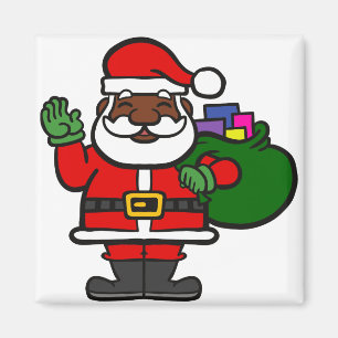 Imán santa negra africana claus xmas