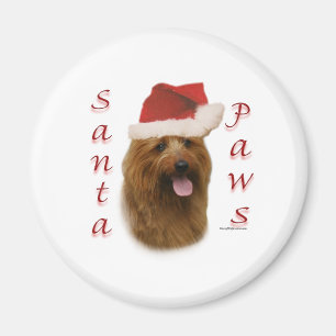 Imán Santa Paws de Australia Terrier