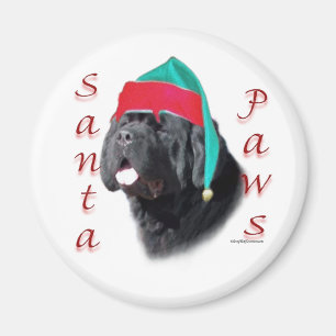 Imán Santa Paws de Newfoundland (blk)