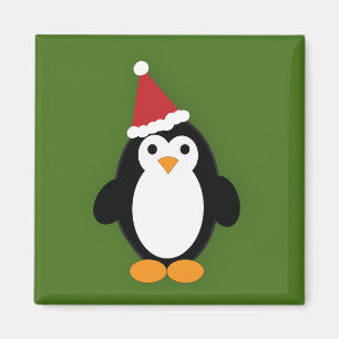 Imán Santa Penguin
