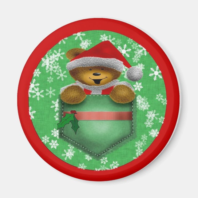 Imán Santa Pocket Bear (Frente)