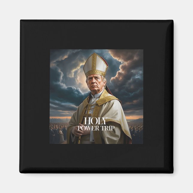 Imán Santa Potencia cristiana del Vaticano" (Frente)