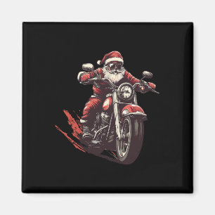 Imán Santa Riding A Motocicleta Biker Lover X