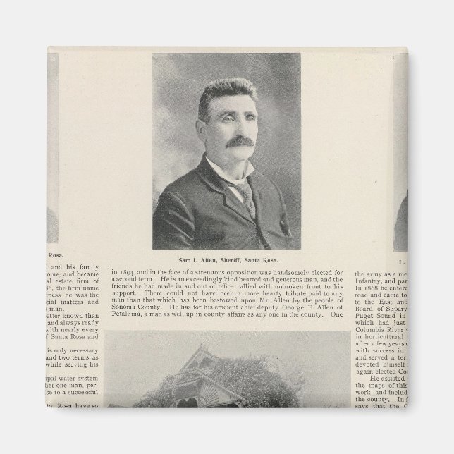 Imán Santa Rosa, California (Frente)