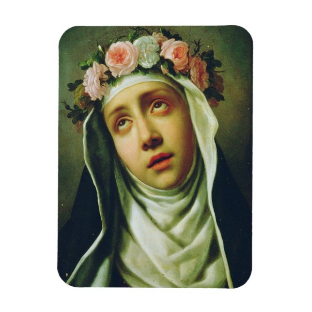 Imán Santa Rosa de Lima El Ángel de Perú Arte Fino (Vertical)