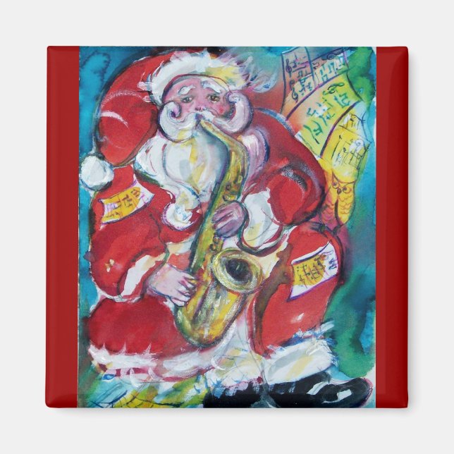 IMÁN SANTA & SAX, FIESTA DE NAVIDAD (Frente)