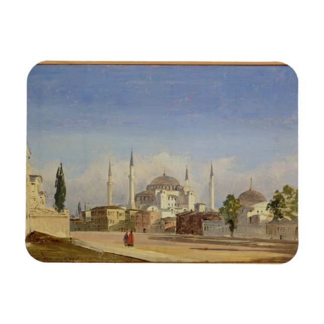 Imán Santa Sofía, Constantinopla, 1843 (aceite sobre li (Horizontal)