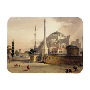 Imán Santa Sofía, plato 17: vista exterior del mosq