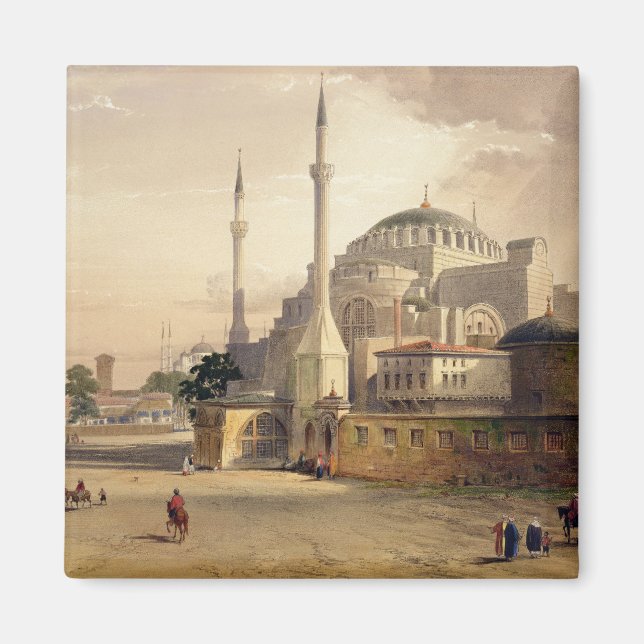 Imán Santa Sofía, plato 17: vista exterior del mosq (Frente)