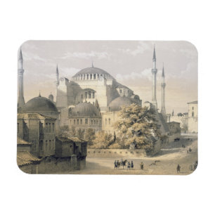 Imán Santa Sofía, plato 19: vista exterior del mosq