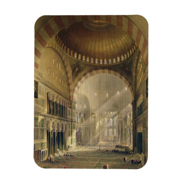 Imán Santa Sofía, plato 24: interior del centro d (Vertical)