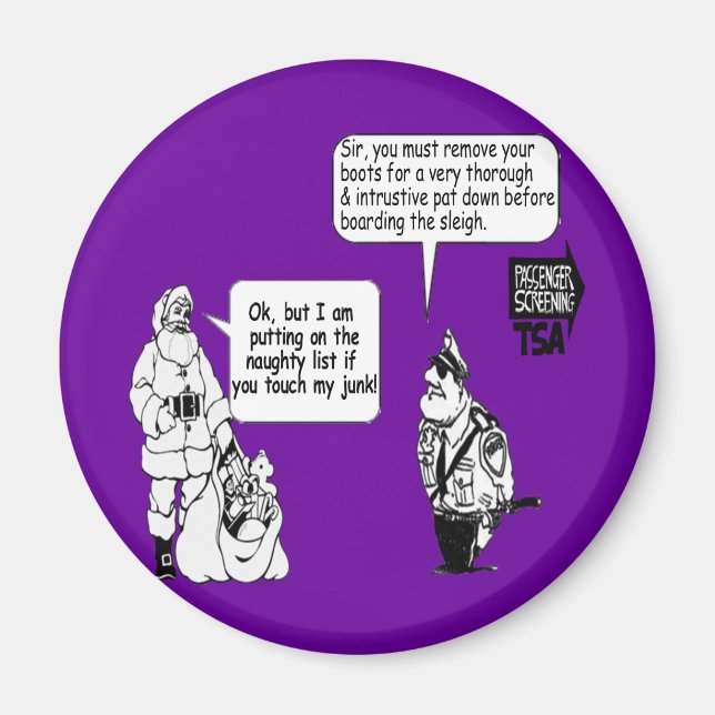 IMÁN SANTA TOUCH MY JUNK TSA (Frente)