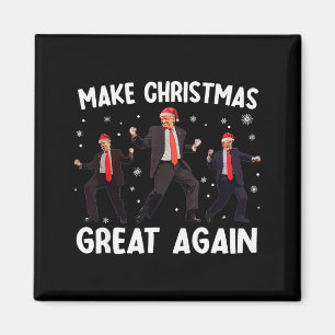Imán Santa Trump Baile Haz Navidad Grande Otra Vez Xmas