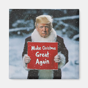 Imán Santa Trump: "Haz grandes a los Navidades de nuevo