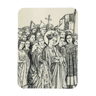 Imán Santa Úrsula virgen y mártir