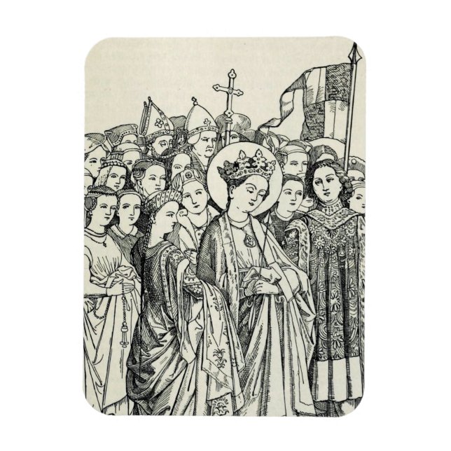 Imán Santa Úrsula virgen y mártir (Vertical)