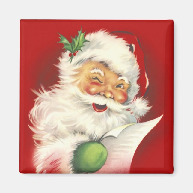 Imán Santa Vintage Magnet (Frente)