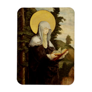 Imán Santa Walpurga misionera medieval anglosajona