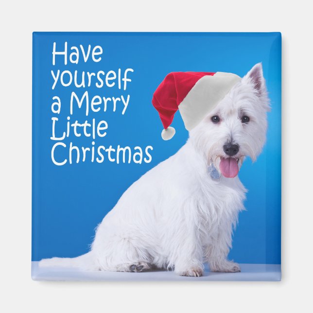Imán Santa Westie Magnet (Frente)