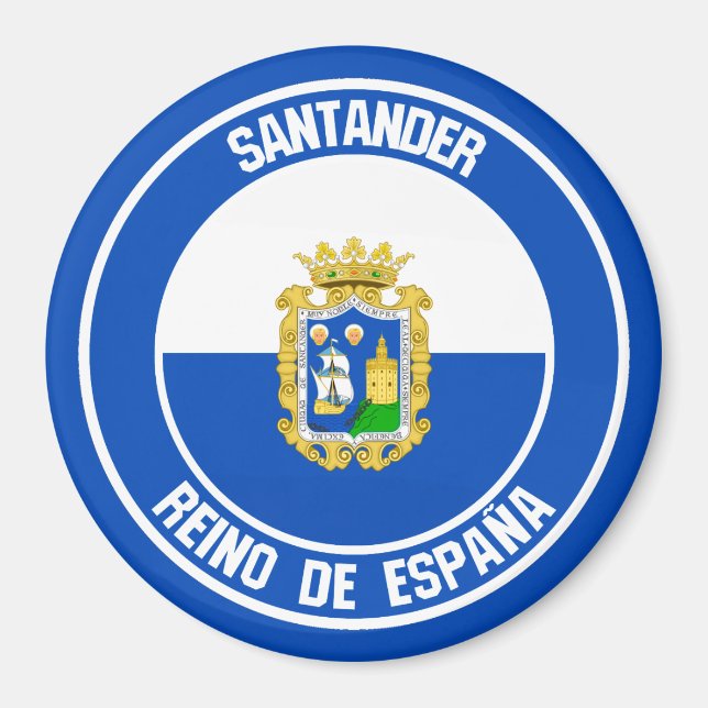 Imán Santander Round Emblem (Frente)