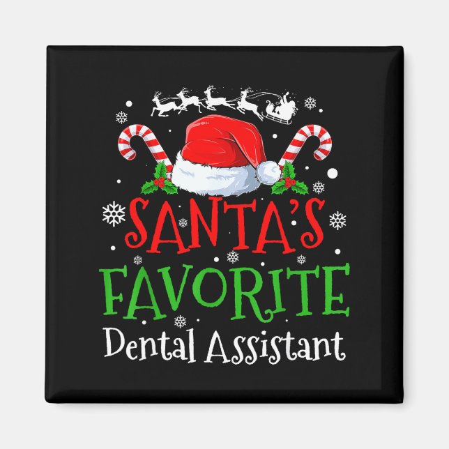 Imán Santa's Favorite Dental Istant Christmas Party  (Frente)