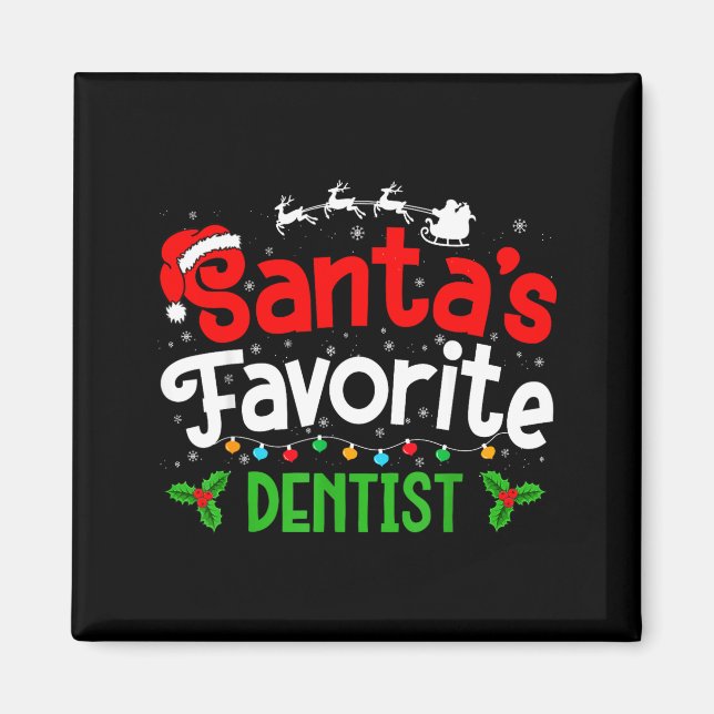 Imán Santa's Favorite Dentist Christmas Party  (Frente)