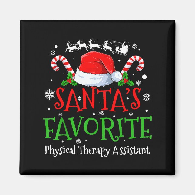 Imán Santa's Favorite Physical Therapy Istant Christmas (Frente)