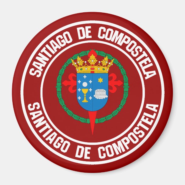 Imán Santiago de Compostela Ronda Emblem (Frente)