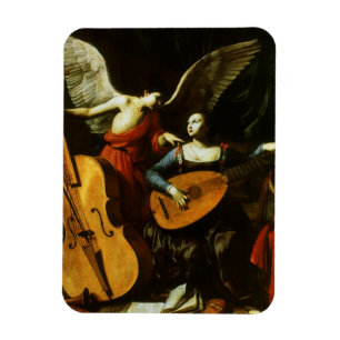 Imán Santo Cecilia y el ángel de Carlo Saraceni