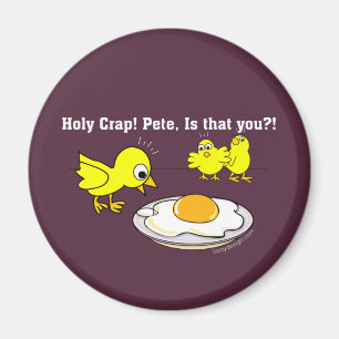 Imán ¡Santo Crap! Pete, ¿eres tú? Morado