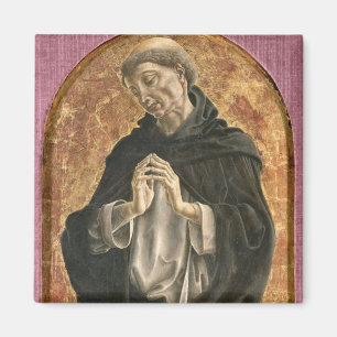 Imán Santo Dominic (tempera en el panel)
