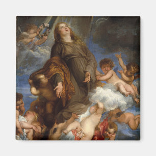 Imán Santo Rosalía que intercede para Plaga-pegado