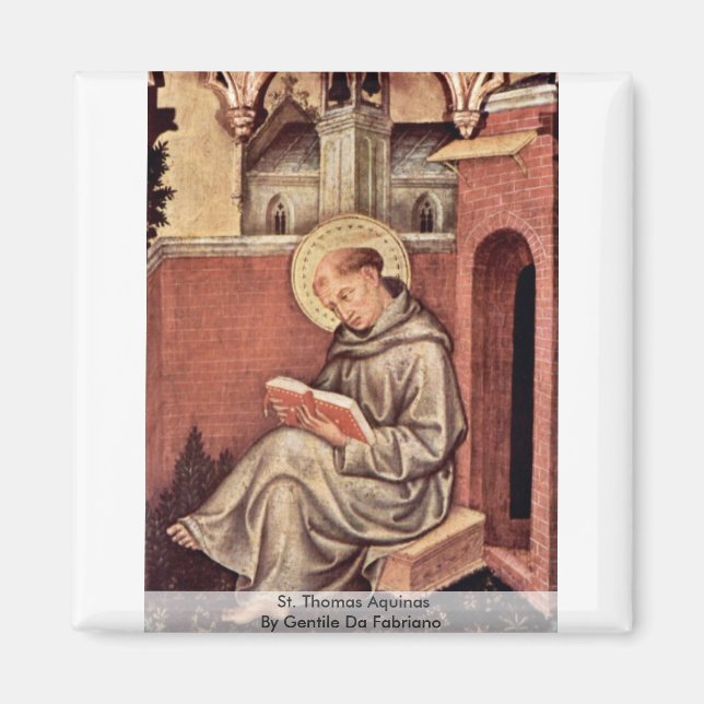Imán Santo Tomás De Aquinas Por Gentile Da Fabriano (Frente)