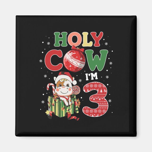Imán Santo Vaca, soy el niño de cumpleaños 3.ª crianza  (Frente)
