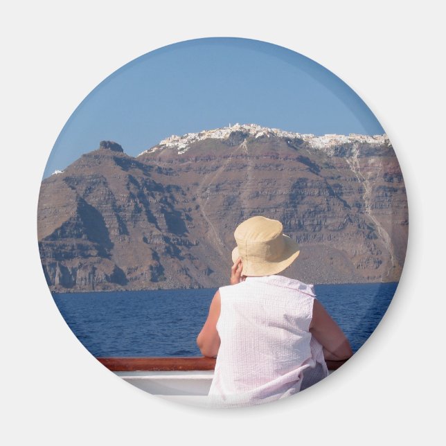 Imán Santorini - Fridge Magnet (Frente)