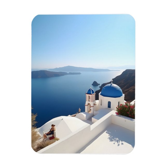 Imán Santorini Grecia (Vertical)