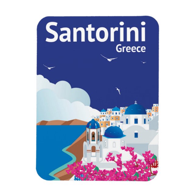 Imán Santorini Grecia (Vertical)