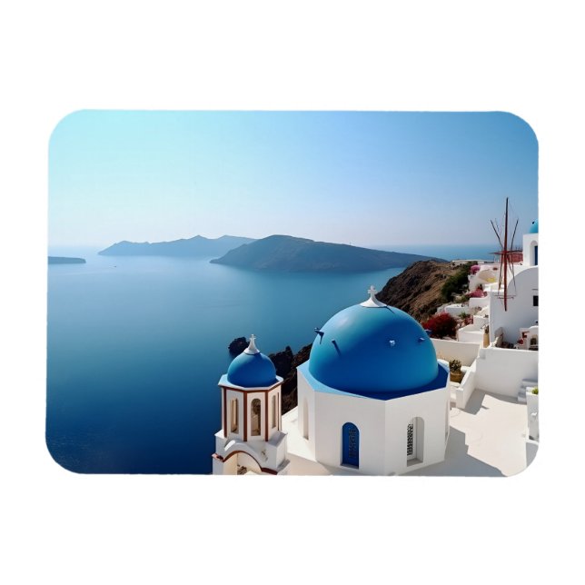 Imán Santorini Grecia (Horizontal)