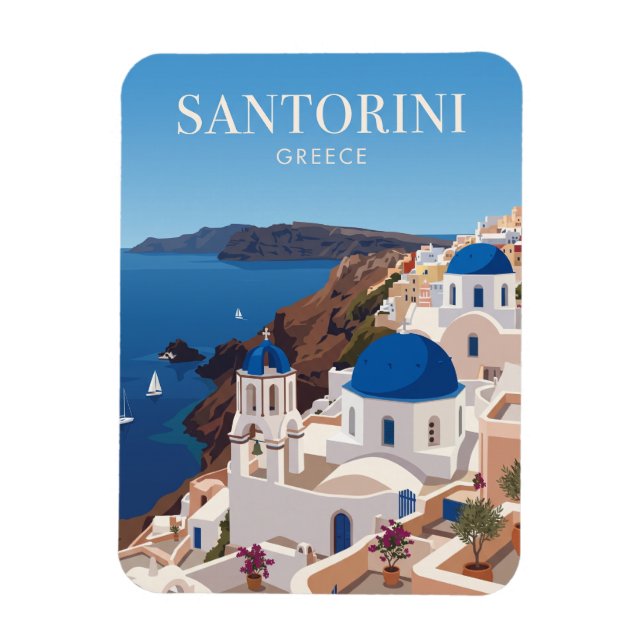Imán Santorini Grecia (Vertical)